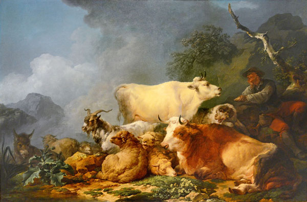 landscape with animals